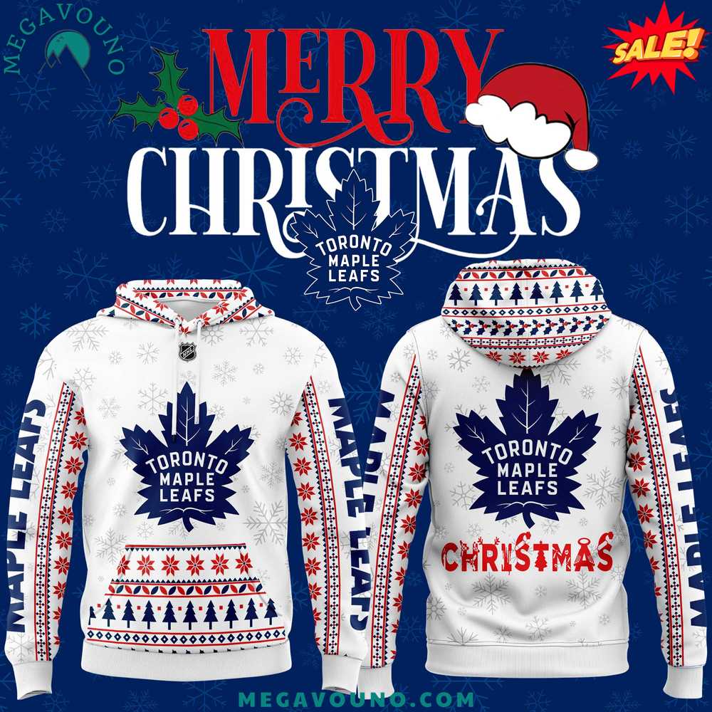 Toronto Maple Leafs Merry Christmas 2024 Hoodie