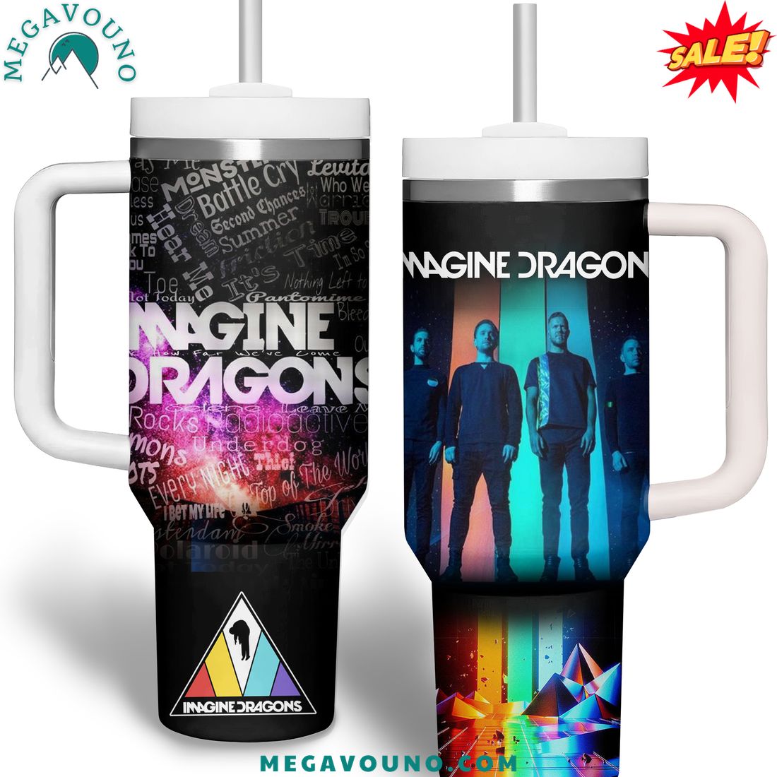 Imagine Dragons Loom Tour 2024 Handle Tumbler