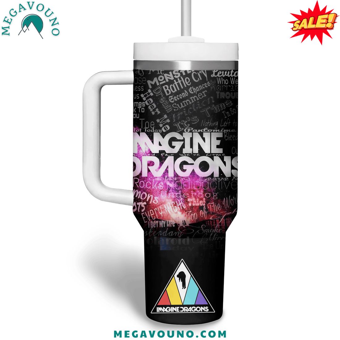 Imagine Dragons Loom Tour 2024 Handle Tumbler