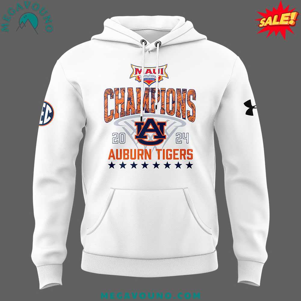 Auburn Basketball 2024 Maui Invitational CHAMPS Hoodie