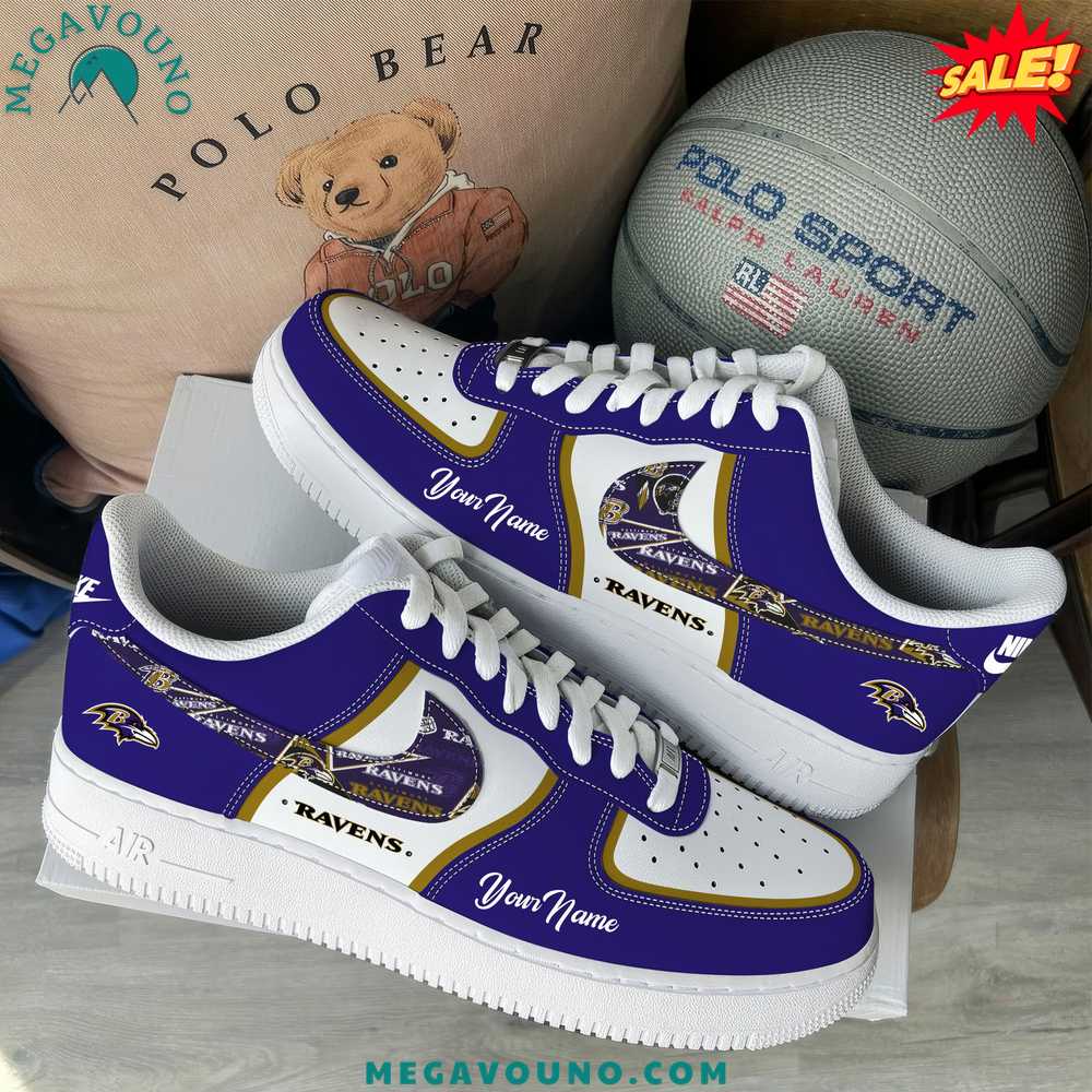 Baltimore Ravens Custom Your Name 2025 Air Force 1