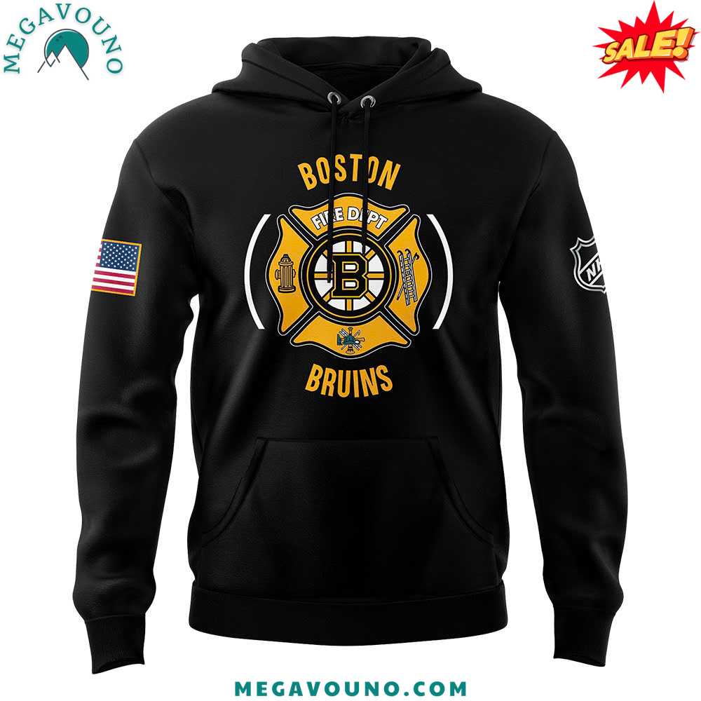 Boston Bruins x 2024 Firefighter Appreciation Night Premium Limited Hoodie