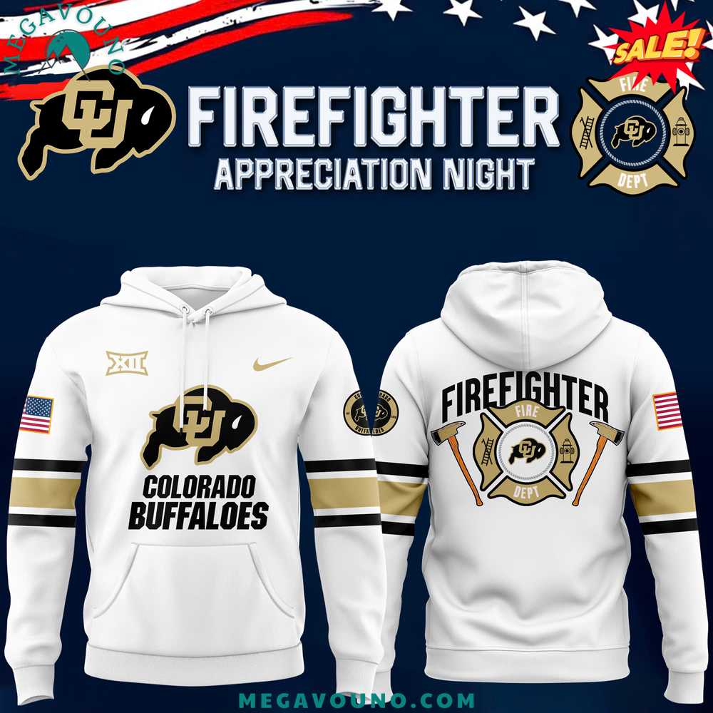 Colorado Buffaloes Football x 2024 Firefighter Appreciation Night Premium Limited Hoodie