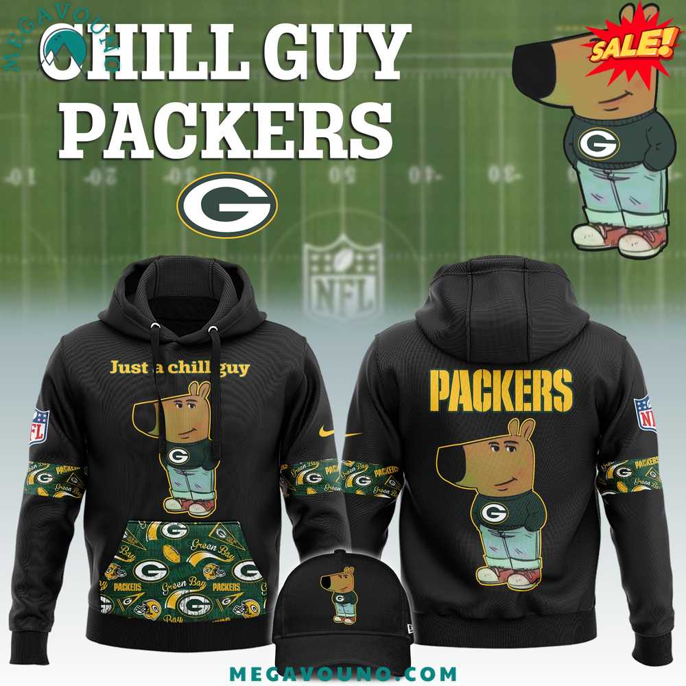 Green Bay Packers NFL X Chill Guy Limited Edition Hoodie