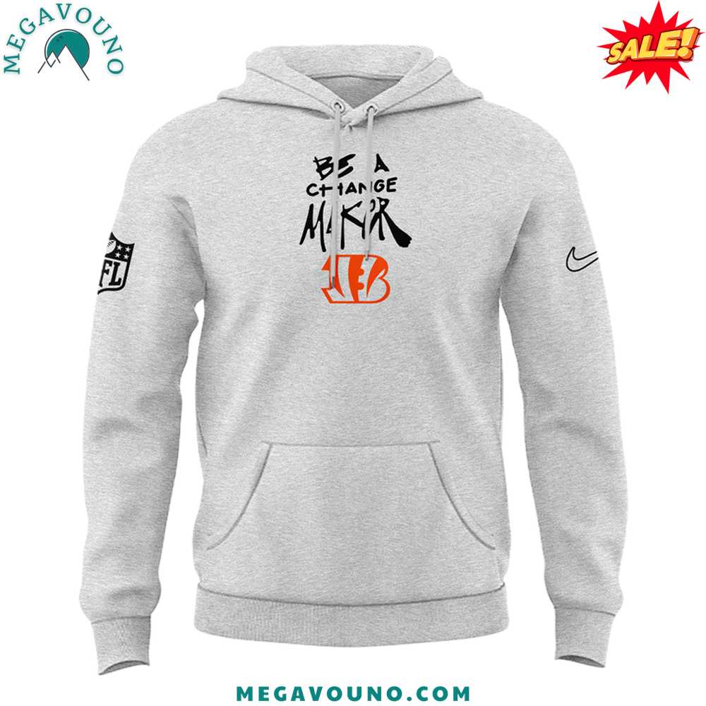 Limited Edition Be A Change Maker Cincinnati Bengals Hoodie