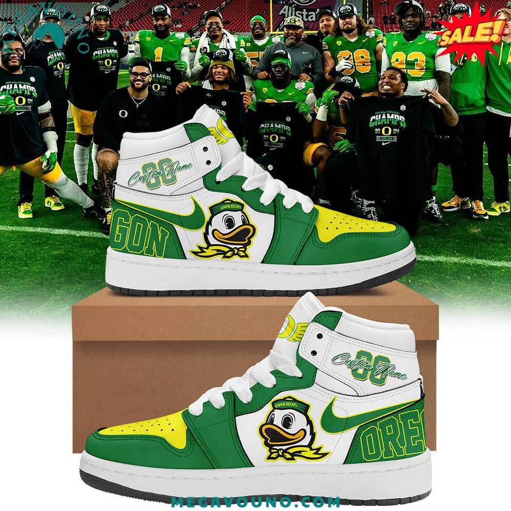 Limited Edition Oregon Ducks Champion Football Custom Air Jordan