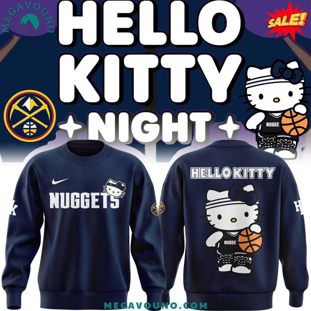 Limited Edition Denver Nuggets x Hello Kitty Sweatshirt