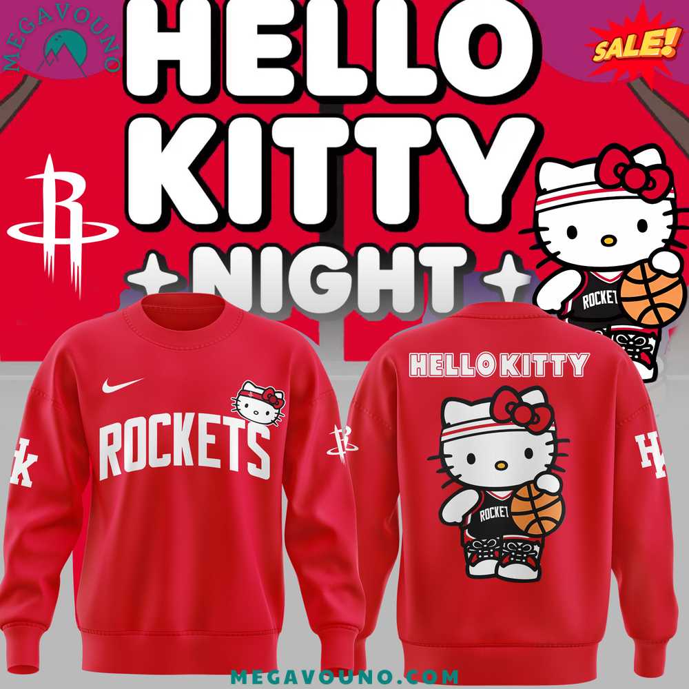 Limited Edition Houston Rockets x Hello Kitty Sweatshirt