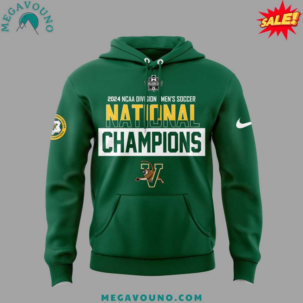 Limited Edition UVM Mens Soccer 2024 College Cup National Champions Hoodie