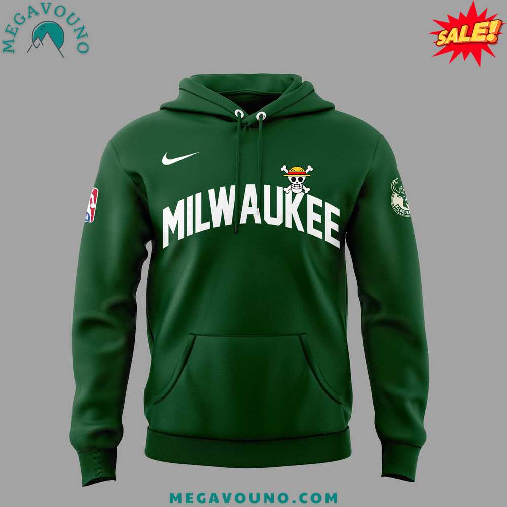 Milwaukee Bucks x One Piece 2025 Hoodie