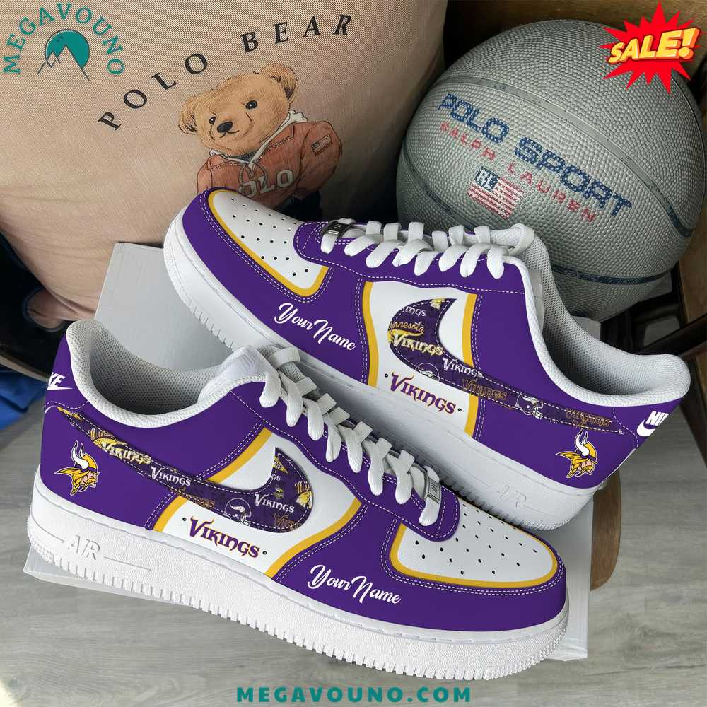 Minnesota Vikings Custom Your Name 2025 Air Force 1