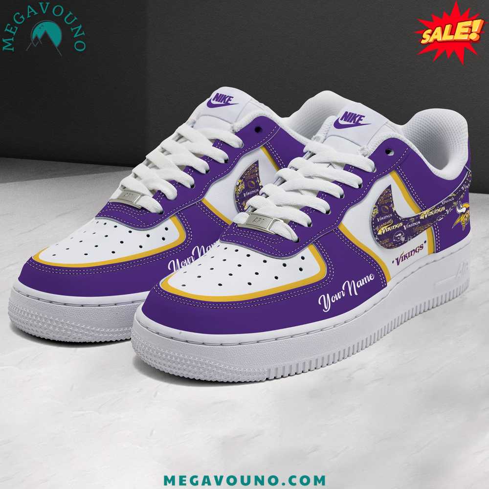 Minnesota Vikings Custom Your Name 2025 Air Force 1