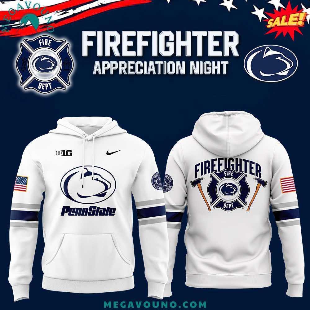 Penn State Football x 2024 Firefighter Appreciation Night Premium Limited Hoodie