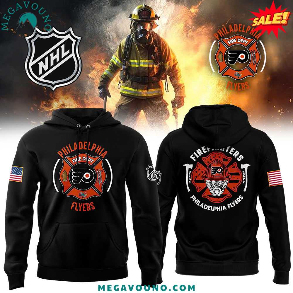 Philadelphia Flyers x 2024 Firefighter Appreciation Night Premium Limited Hoodie