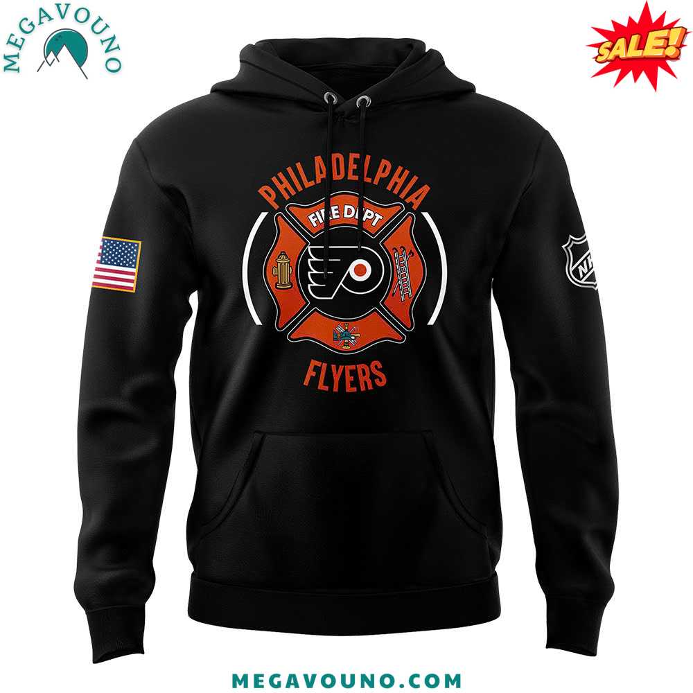 Philadelphia Flyers x 2024 Firefighter Appreciation Night Premium Limited Hoodie