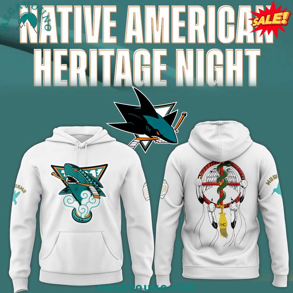 San Jose Sharks x 2024 Native American Heritage Night Premium Limited Pullover Hoodie