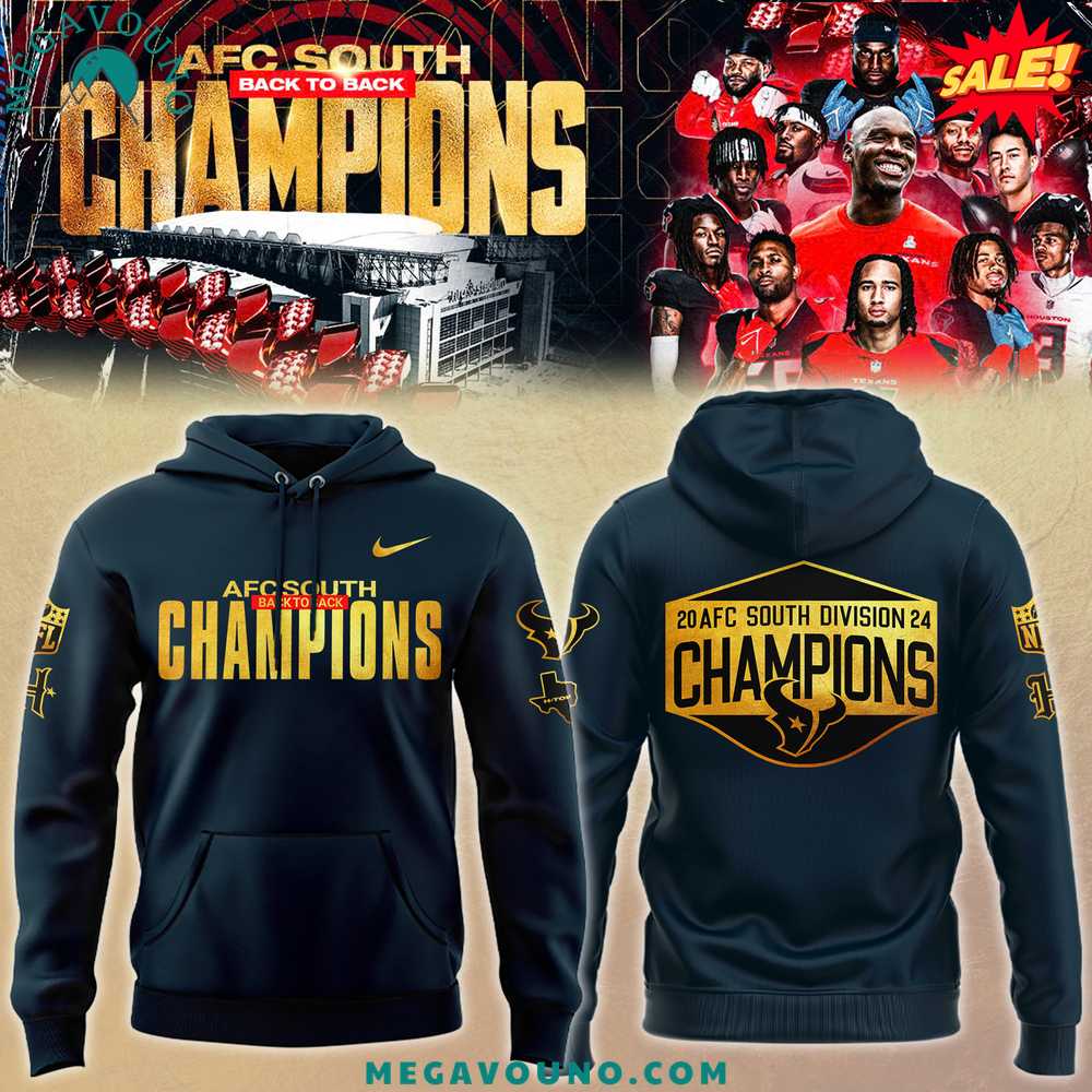 Special AFC South Champions Houston Texans Football Hoodie