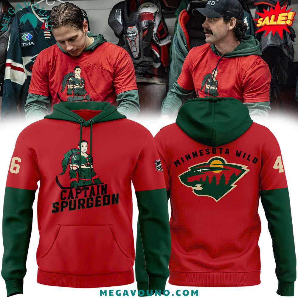 Special Captain Spurgeon NHL Minnesota Wild Hoodie