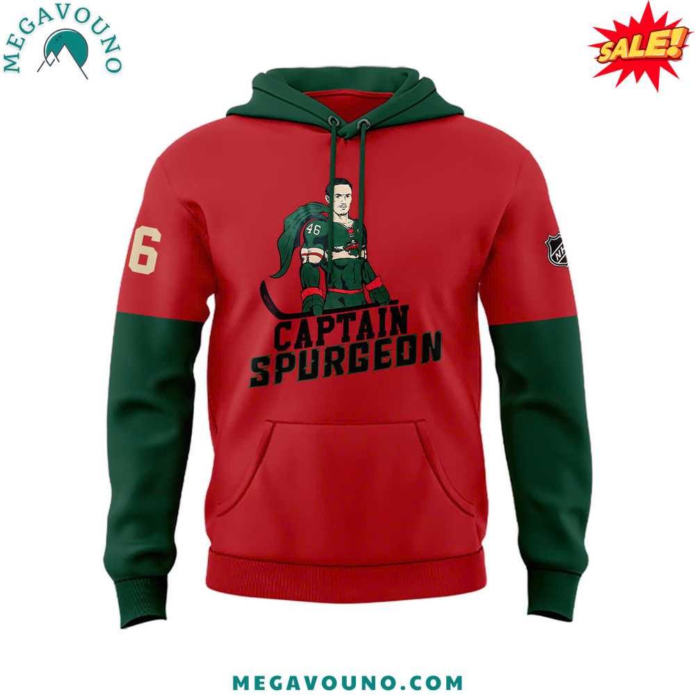 Special Captain Spurgeon NHL Minnesota Wild Hoodie