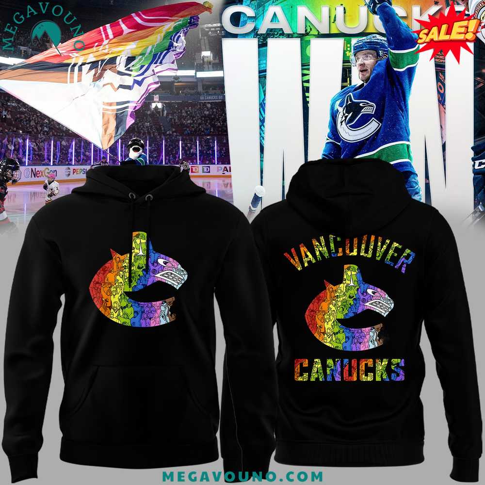 Special Pride Night Vancouver Canucks Black Hoodie