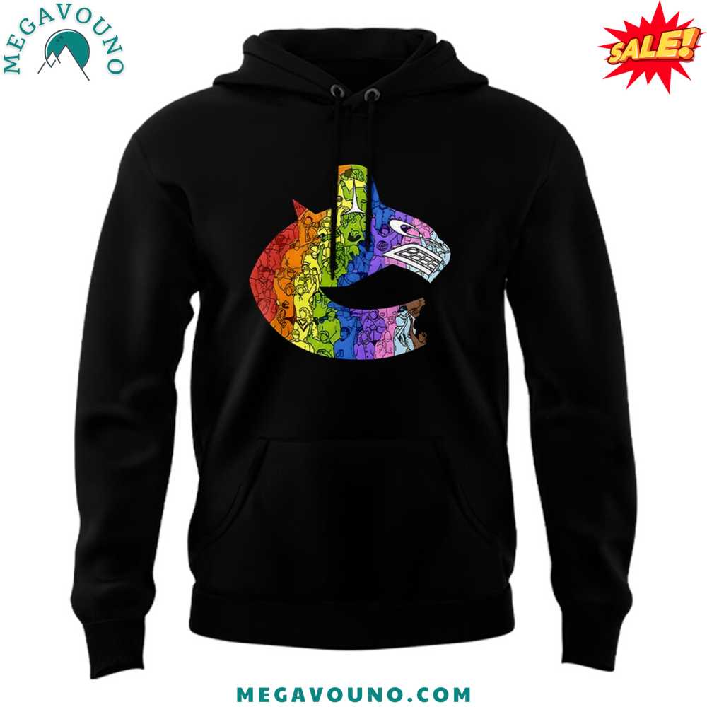 Special Pride Night Vancouver Canucks Black Hoodie