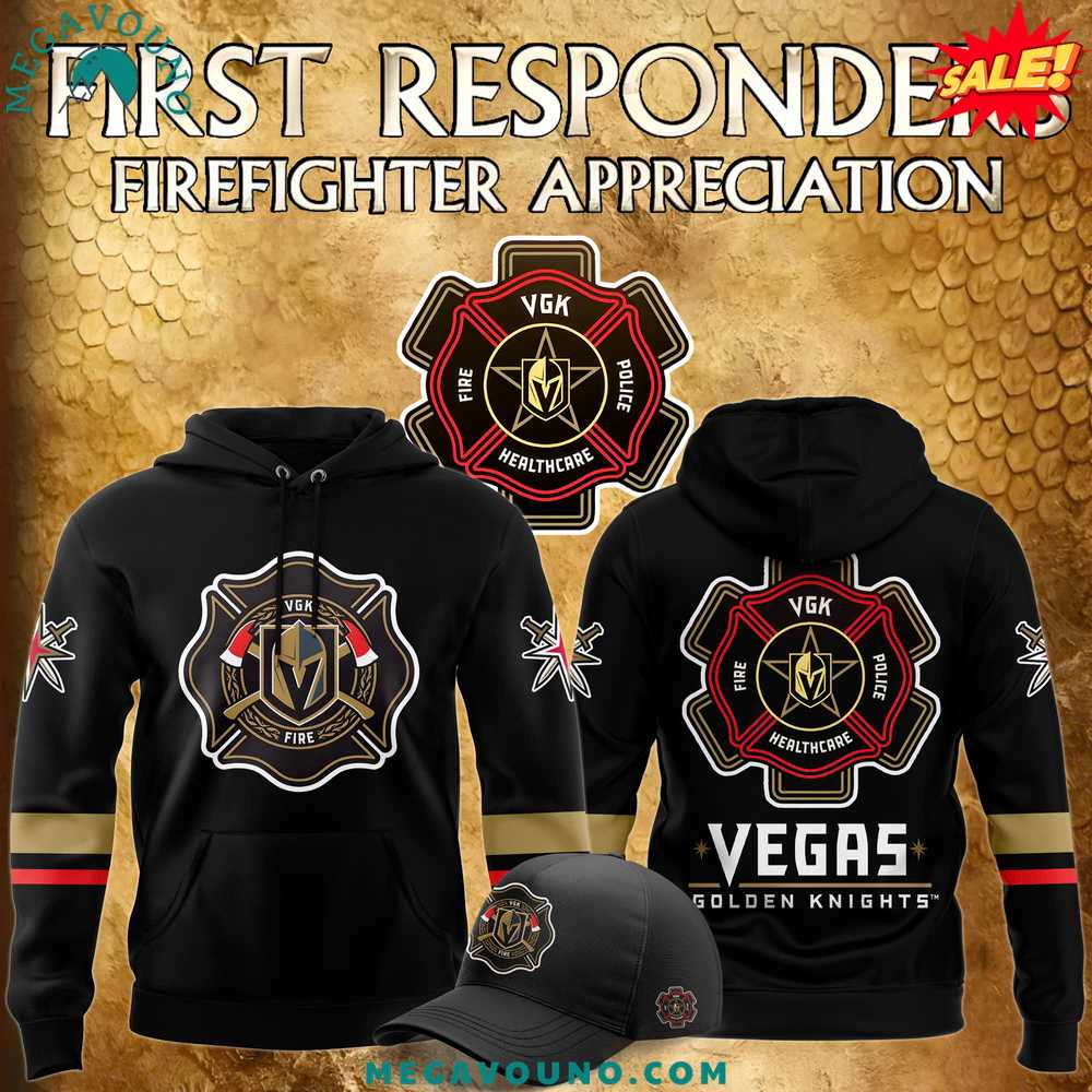 Vegas Golden Knights x 2024 Firefighter Appreciation Night Premium Limited Hoodie