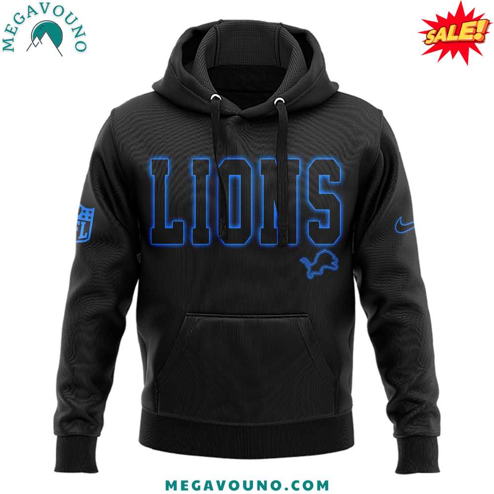 Detroit Lions Back In Black Limited Edition Hoodie