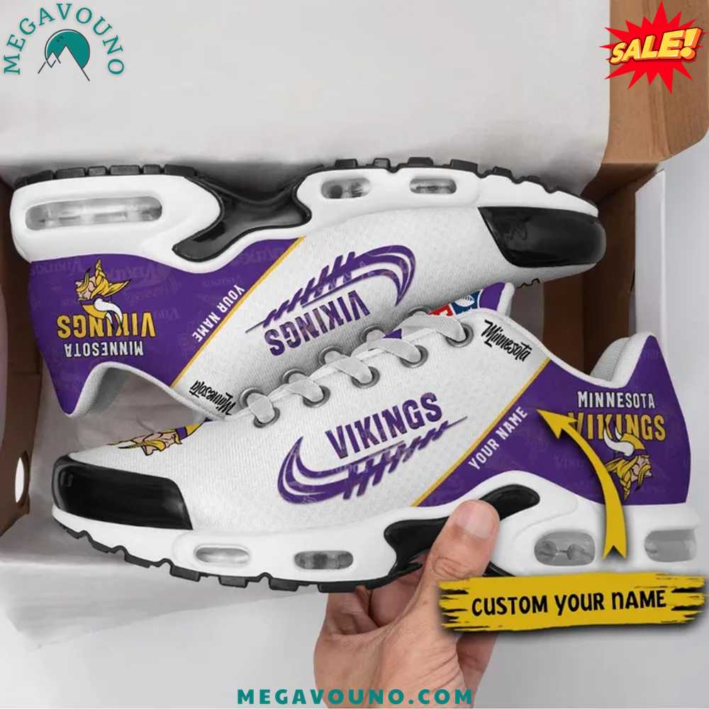 Premium Edition Minnesota Vikings 2025 Custom Name Sport Shoes