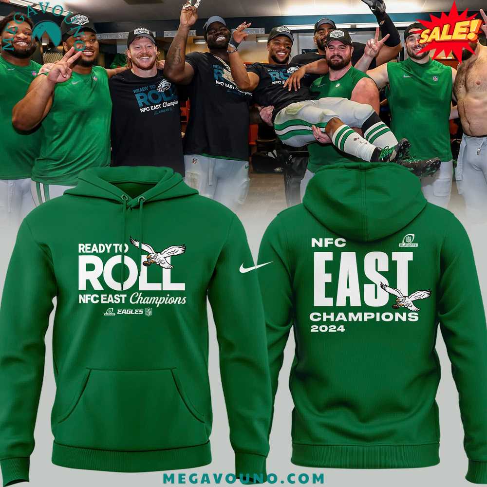 Special Edition 2024 NFC East Division Champions Kelly Green Hoodie