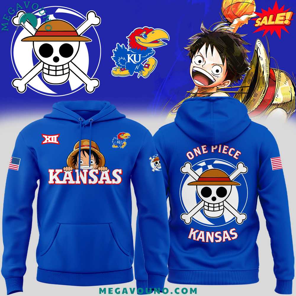 Special Edition Kansas Jayhawks Mens Basketball One Piece Night Hoodie