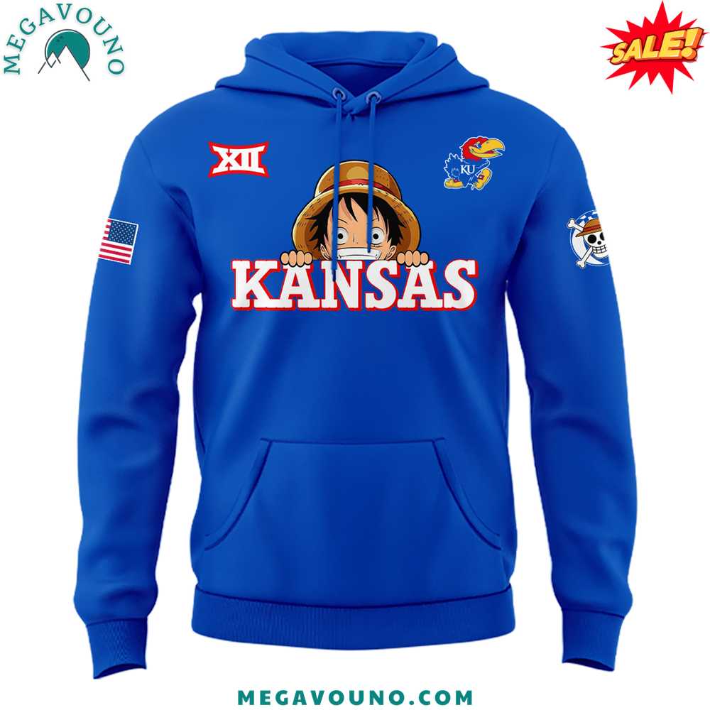 Special Edition Kansas Jayhawks Mens Basketball One Piece Night Hoodie